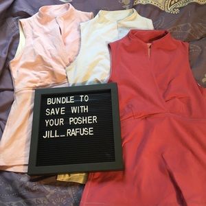 Set of three lulu lemon tanks